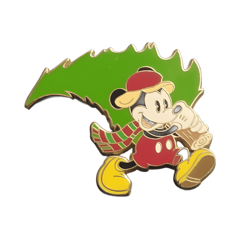 Mickey Mouse Carrying His Christmas Tree Disney pin
