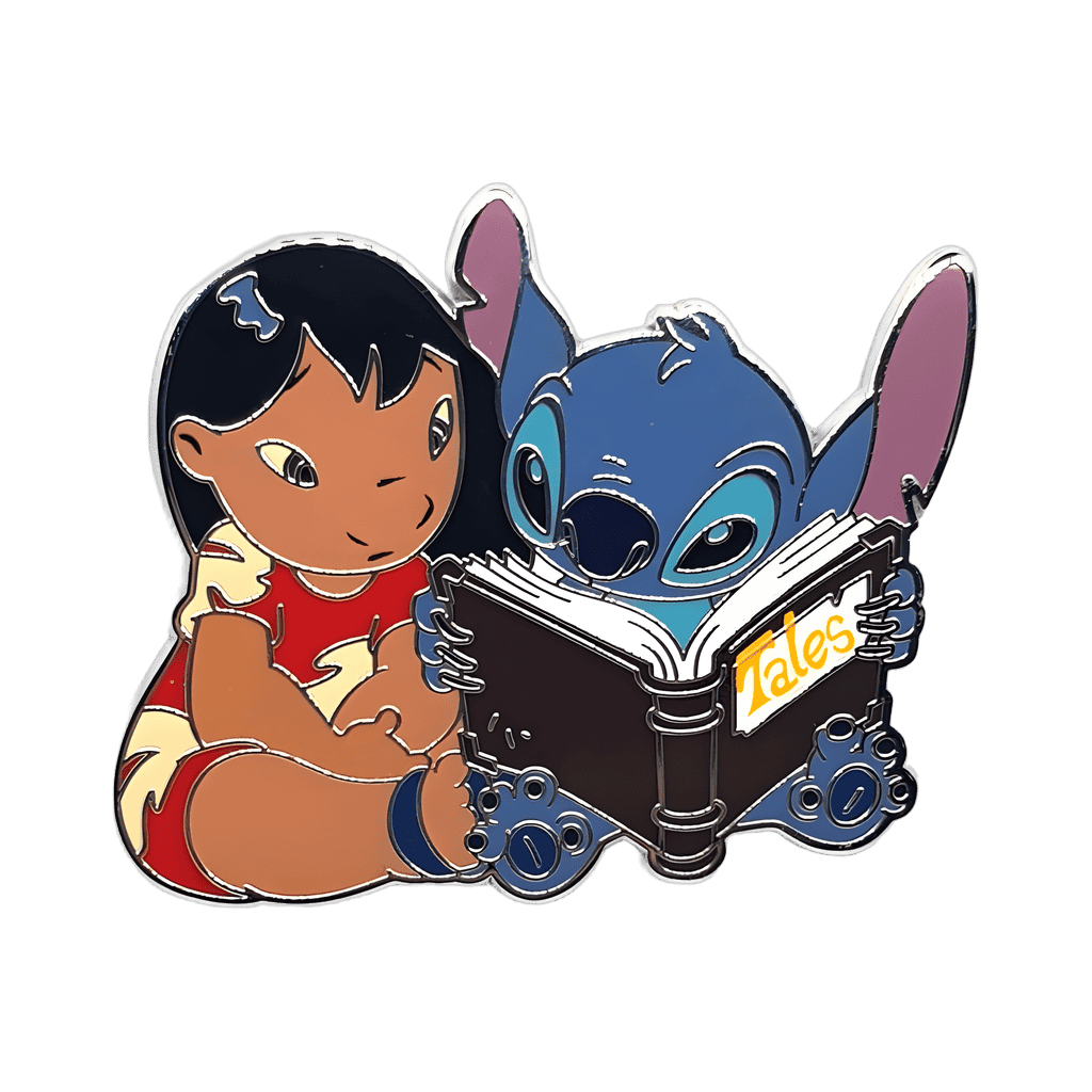 Lilo and Stitch Reading A Book Disney pin