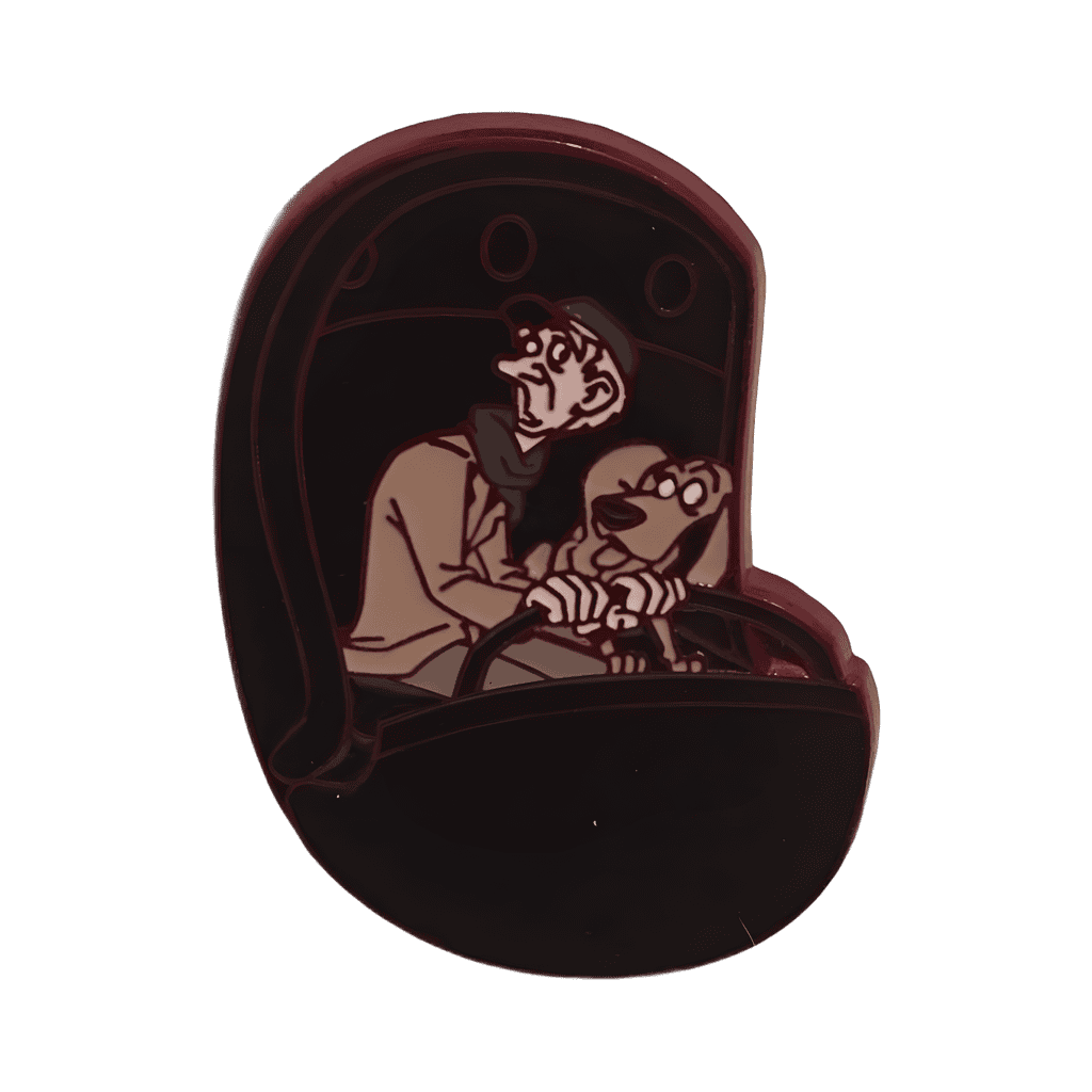 Caretaker and Dog (Ruby Metal) CHASER Disney pin