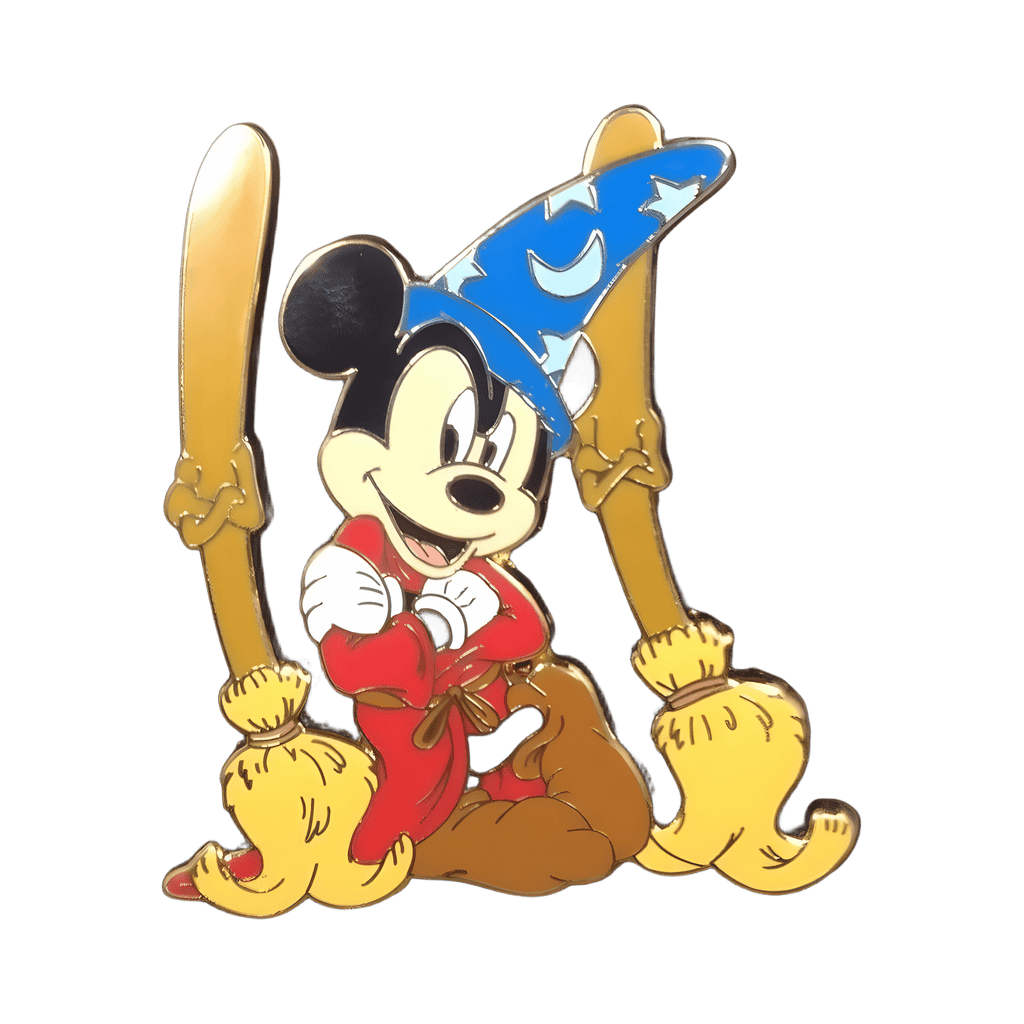 Jumbo Sorcerer Mickey with Brooms Disney pin
