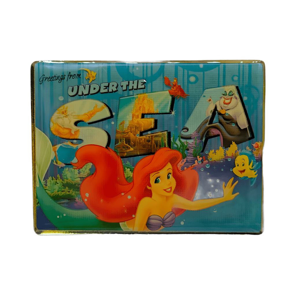 Greetings from Under the Sea Postcard Disney pin