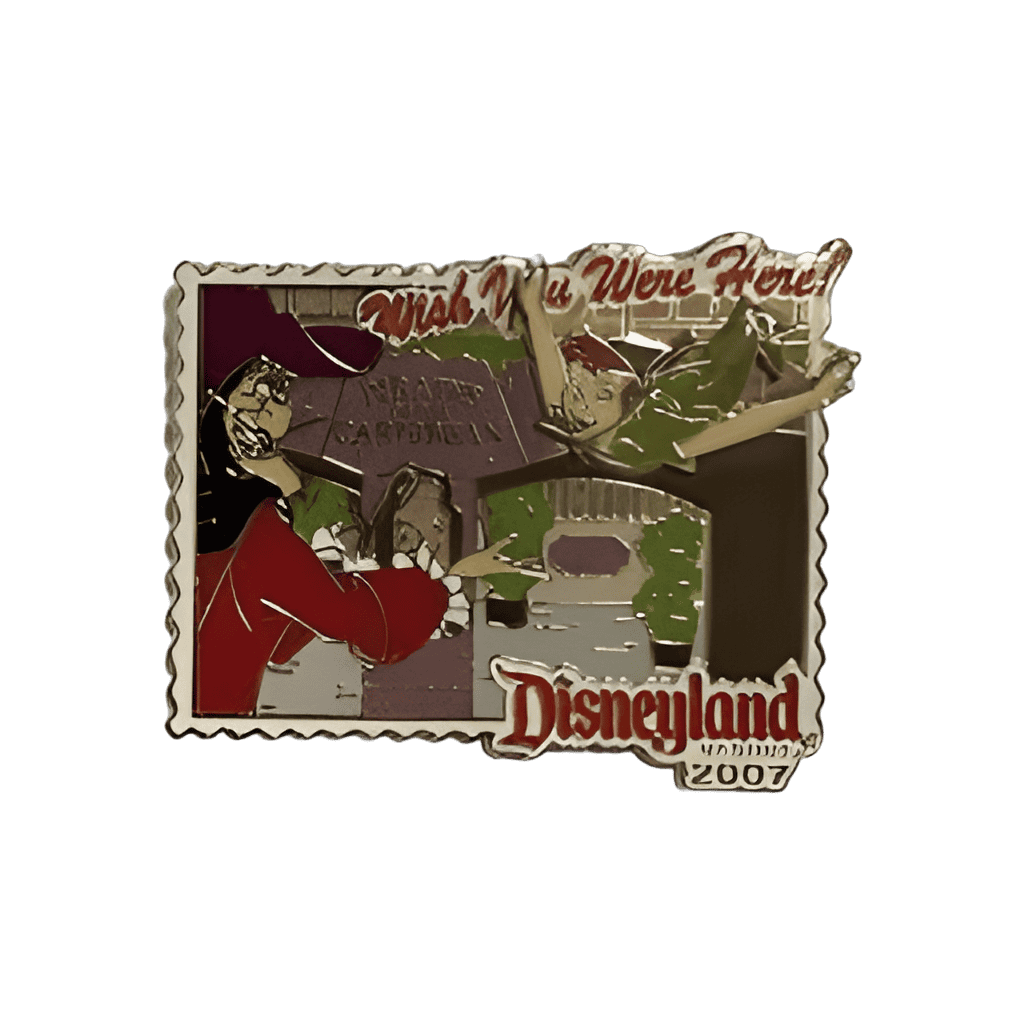 Captain Hook and Peter Pan on Pirates of the Carribean Disney pin