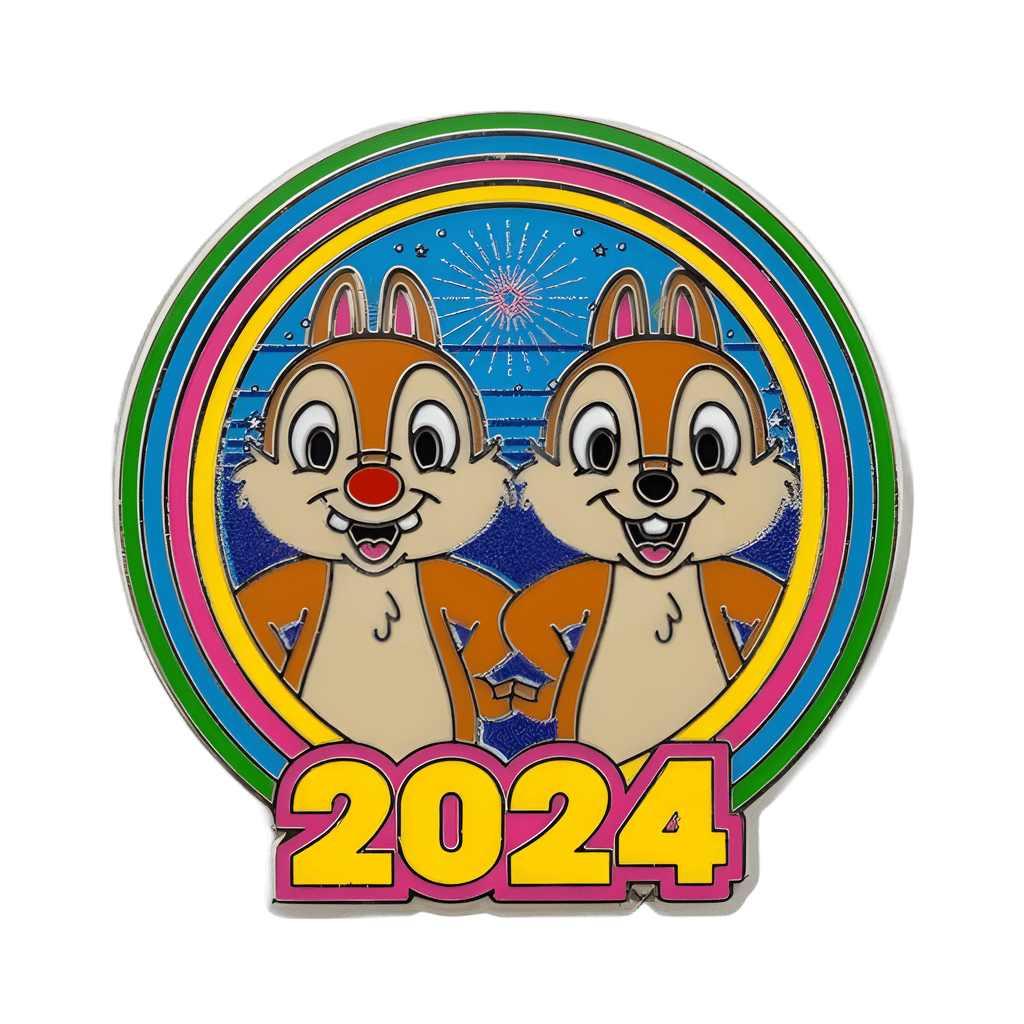 Brave New World Pin Trading Lanyard Starter Set - Chip and Dale Disney pin