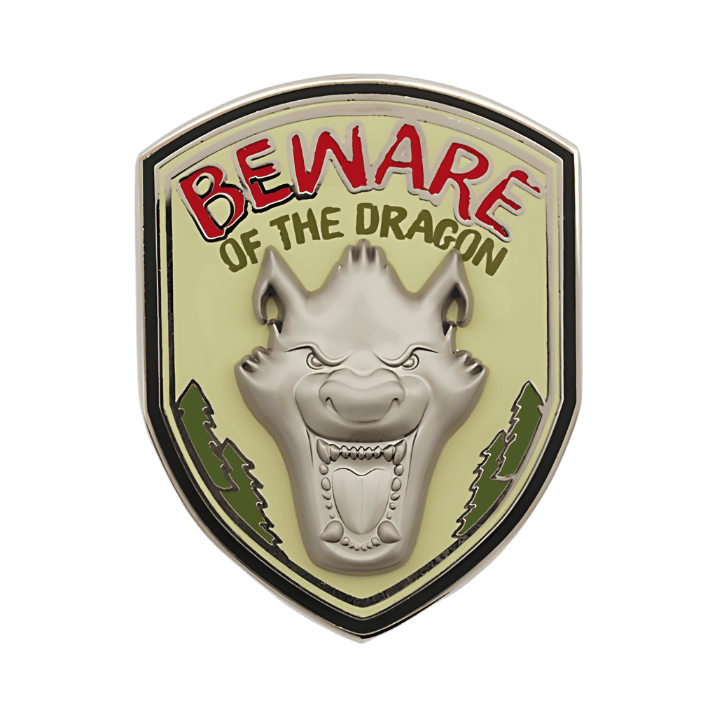 Beware of the Dragon Disney pin