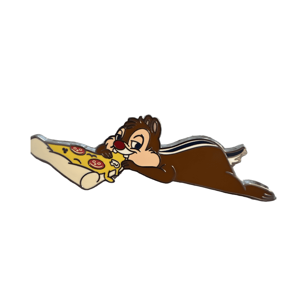 Chip and Dale Eating Pizza Disney pin