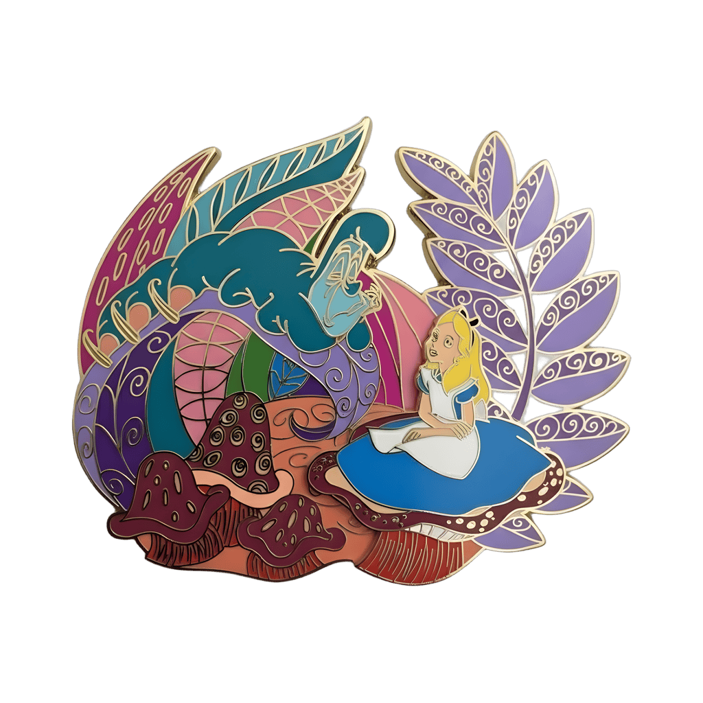 Alice and The Caterpillar Disney pin