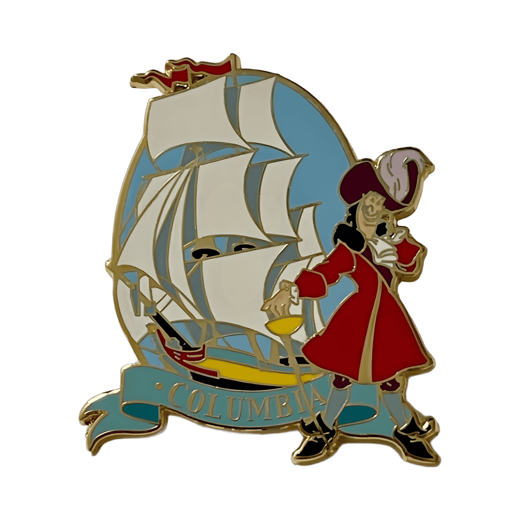 Captain Hook and the Columbia Disney pin