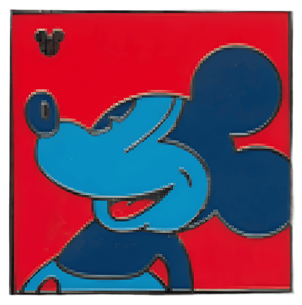 Red and Blue Disney pin