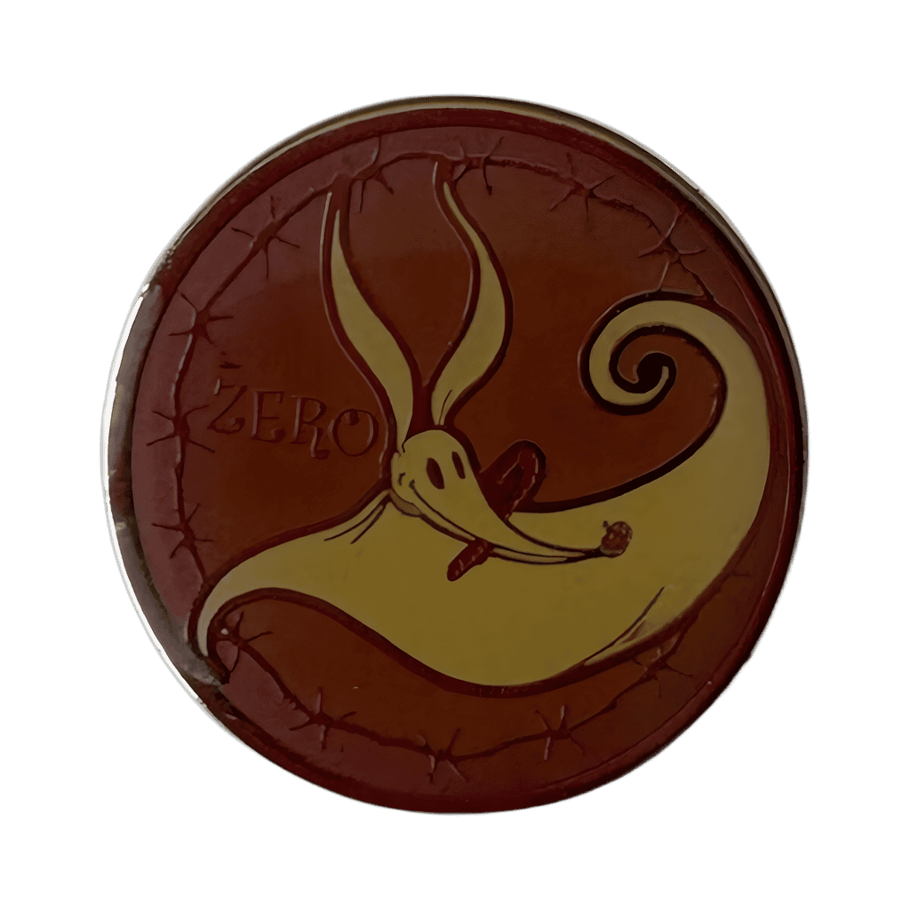 Pink Background with Candy Cane - Zero Disney pin