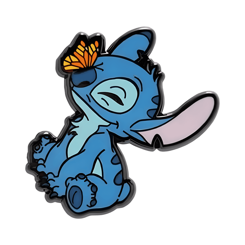 Sitting Stitch w/Butterfly on Nose Disney pin