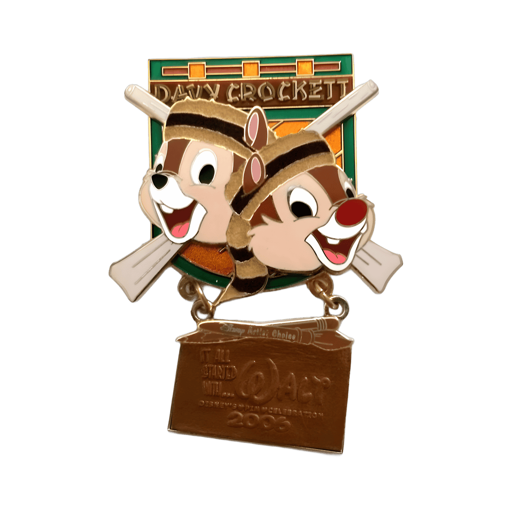Artist Choice - Davy Crockett Television Series- Chip & Dale Disney pin