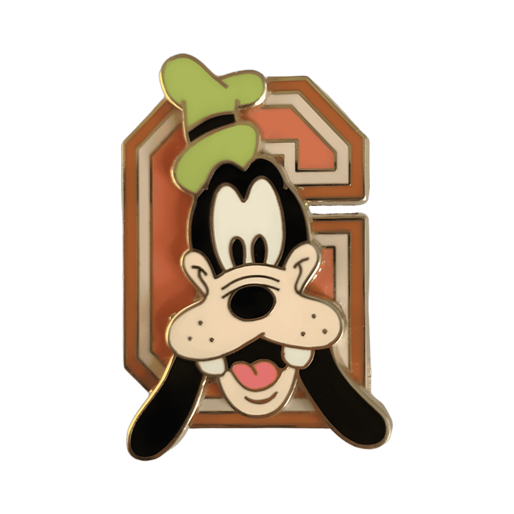 Goofy Orange G Disney pin