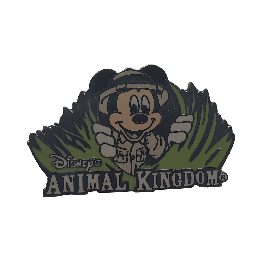 Animal Kingdom Bucket Hat 2002 6-Pin Set — Safari Mickey in Grass Disney pin