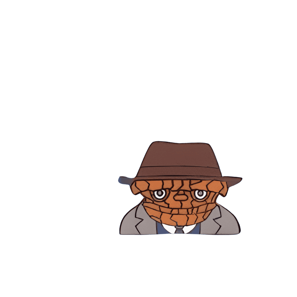 The Thing in Trenchcoat & Hat Disney pin