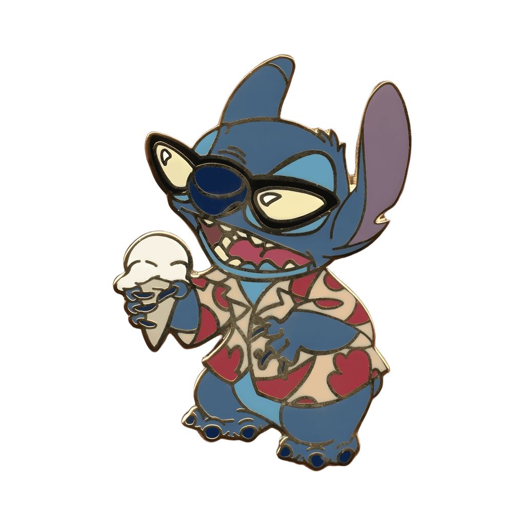 Stitch Eating Ice Cream Disney pin