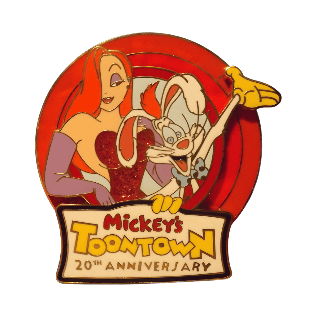 20th Anniversary — Jessica & Roger Rabbit with Logo Disney pin