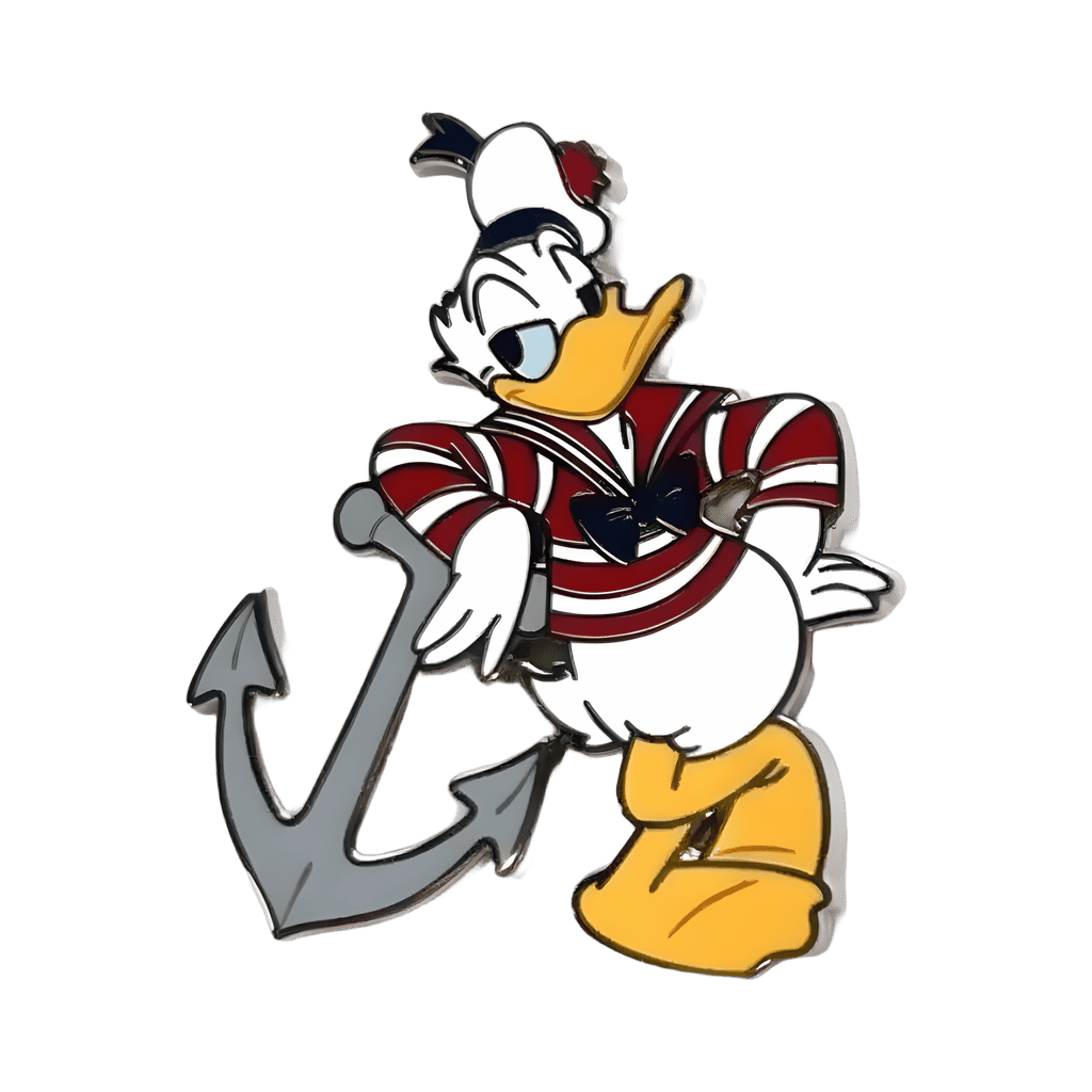 Sailor Donald Leaning on an Anchor Disney pin