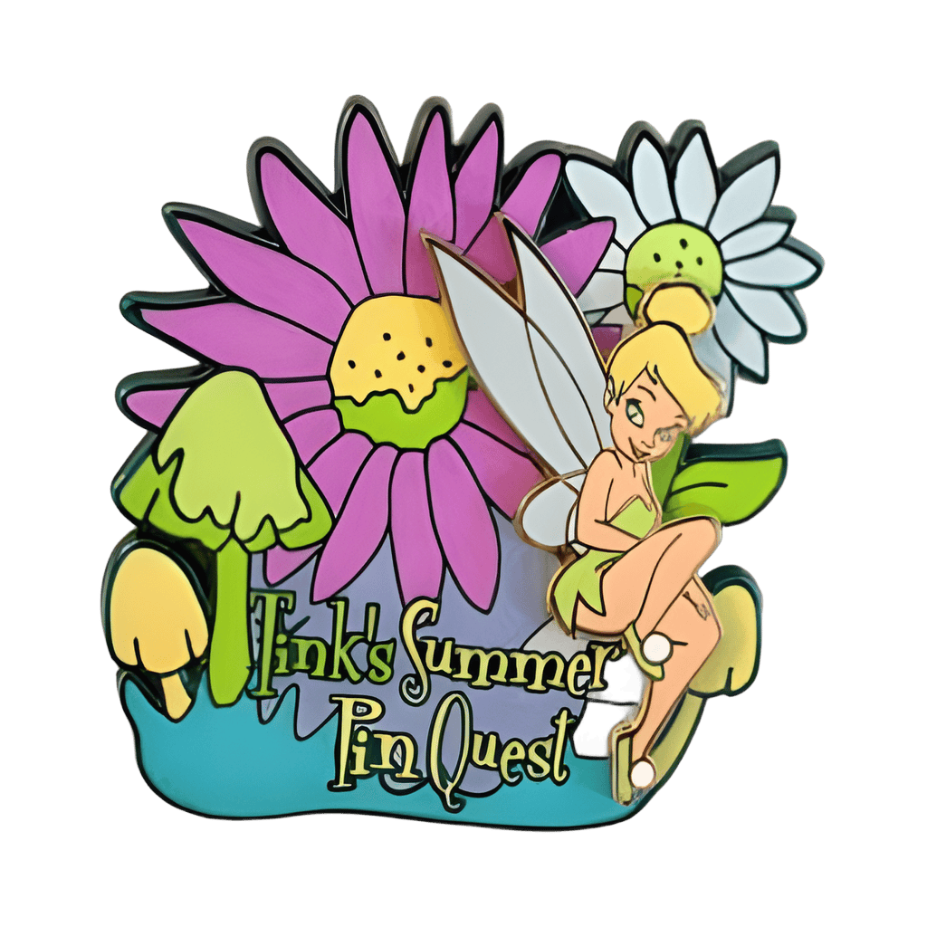 Tinker Bell with Flowers and Mushrooms Disney pin