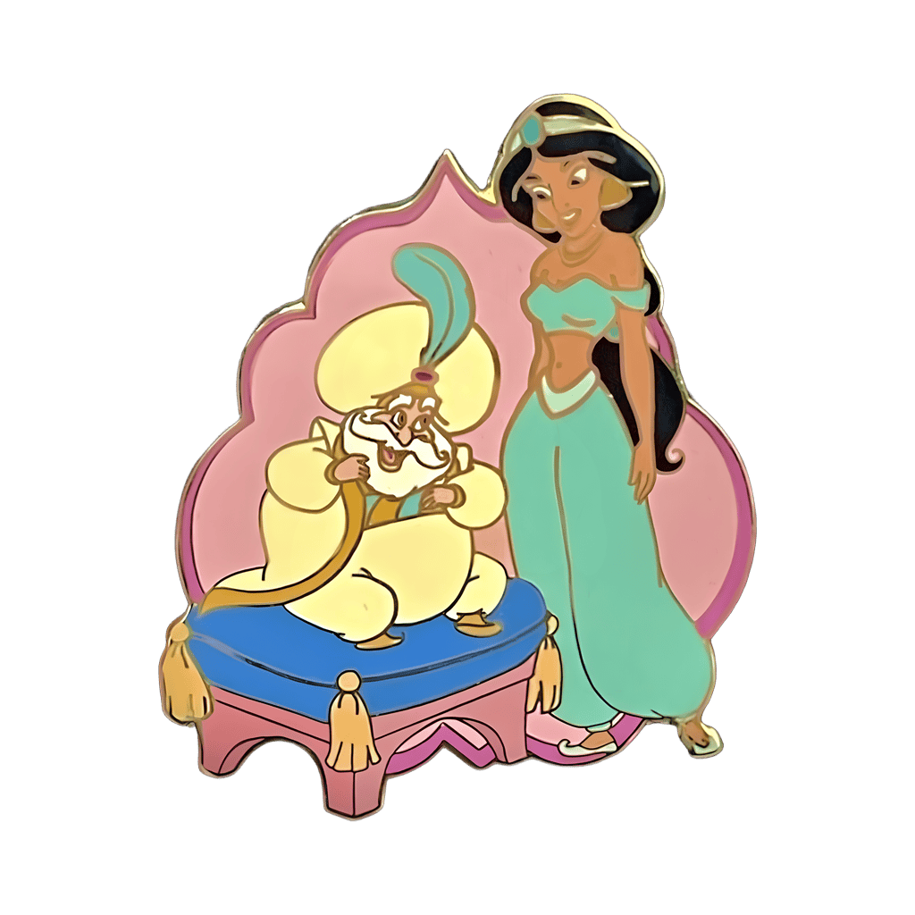 Jasmine and Sultan Disney pin