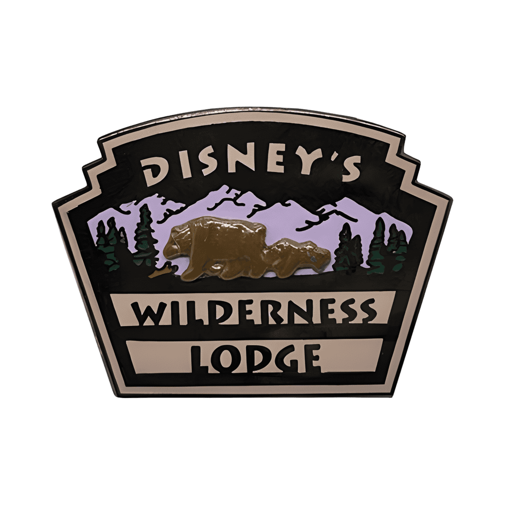 Wilderness Lodge Logo w/3D Bears Disney pin