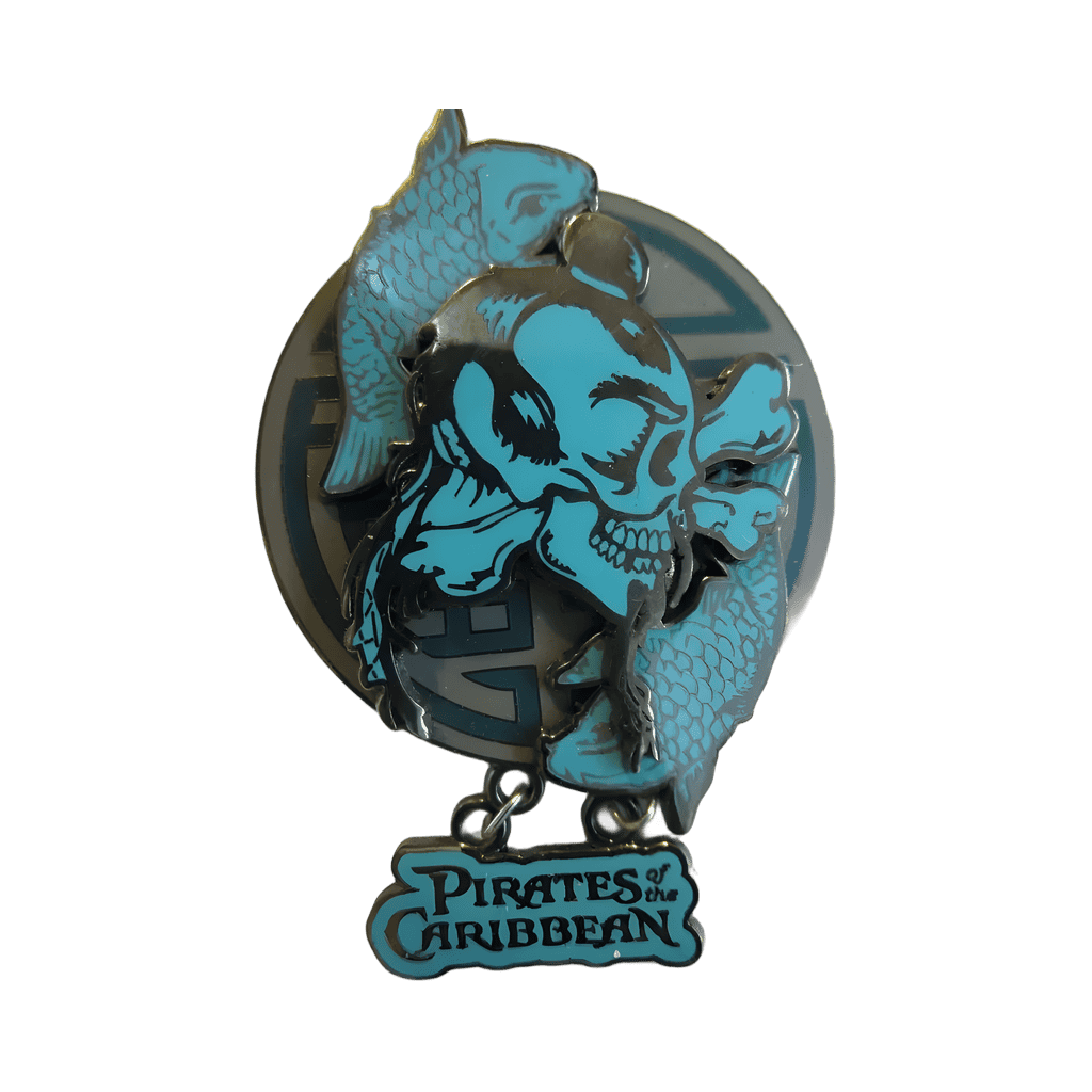 Asian Skull Dangle Disney pin