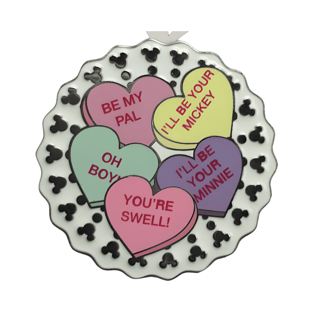 Candy Conversation Hearts Plate Disney pin