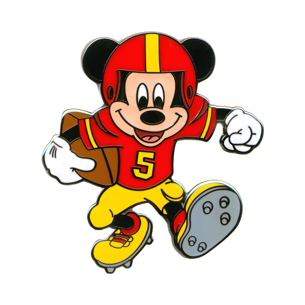 Football Player Mickey Mouse Disney pin