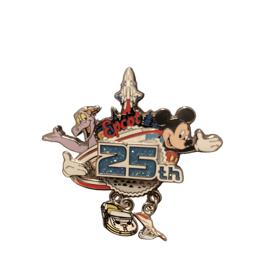 White Glove - Figment and Mickey Epcot Icons Dangle Disney pin