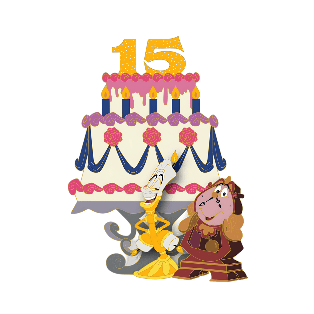 Lumiere and Cogsworth Disney pin