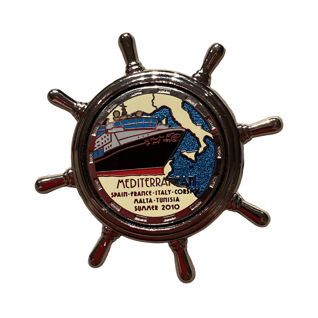 Mediterranean Summer Spinner Spain France Italy Disney pin