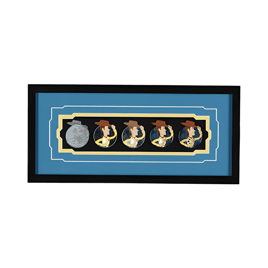 Woody Pin Progression Artist Proof Framed Pin Set Disney pin