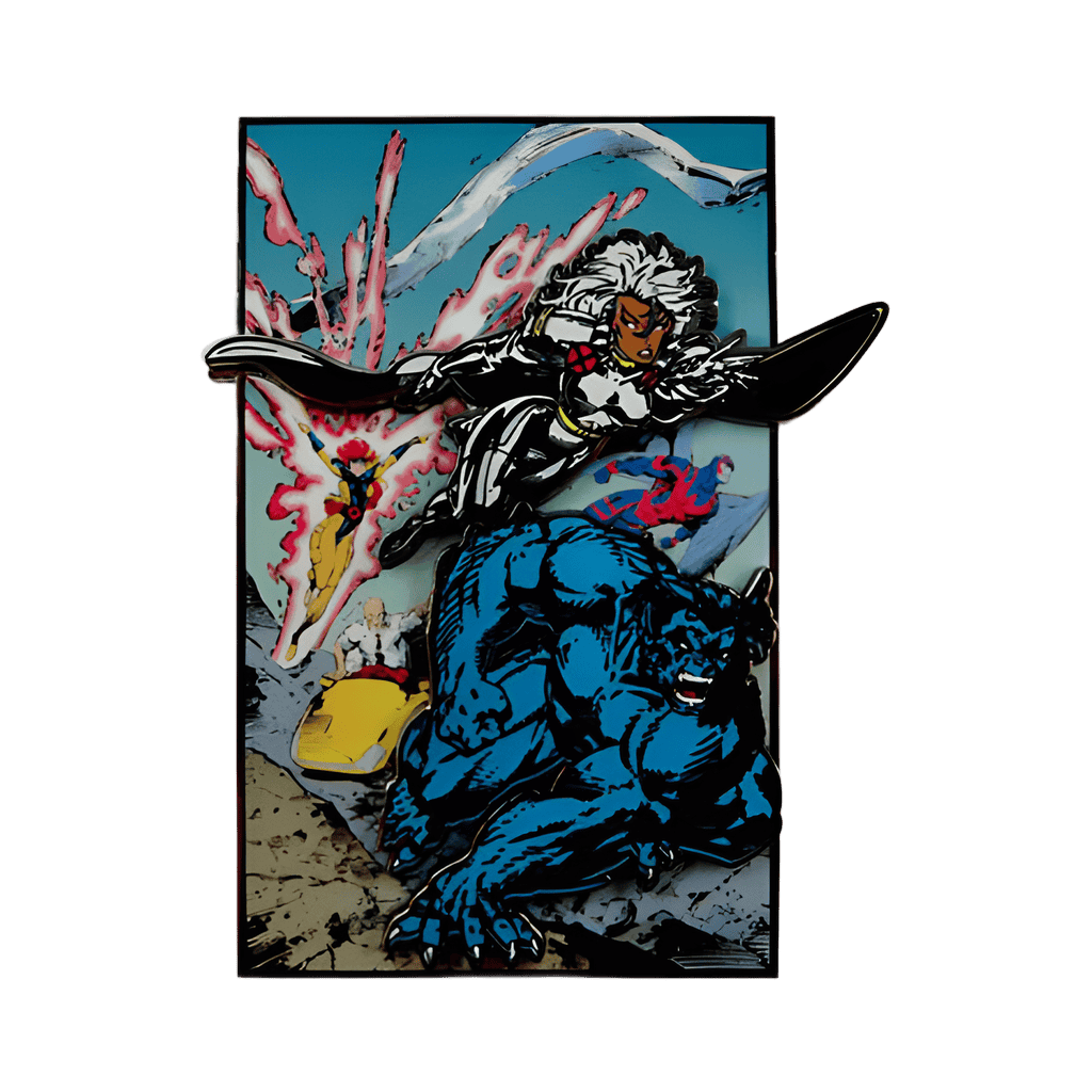 X-Men Comic Book Covers - Storm, Archangel, Beast, Jean Grey, and Professor X Disney pin