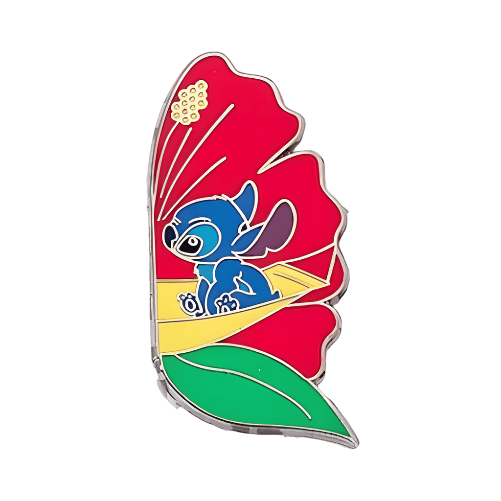 Stitch and Angel Hibiscus Pin Set - Stitch Disney pin