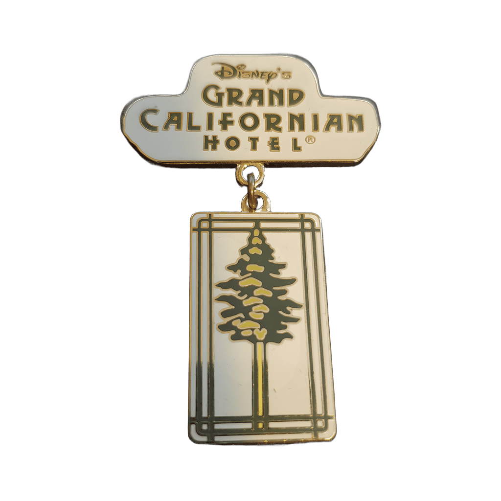 Logo and Redwood Dangle Disney pin