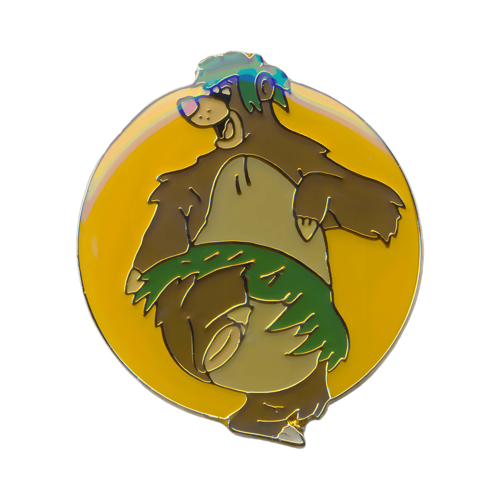 Baloo Dancing in a Yellow Circle Disney pin