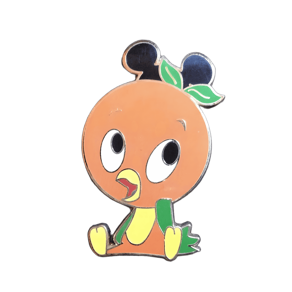 Orange Bird with Mickey Ears Hat Disney pin