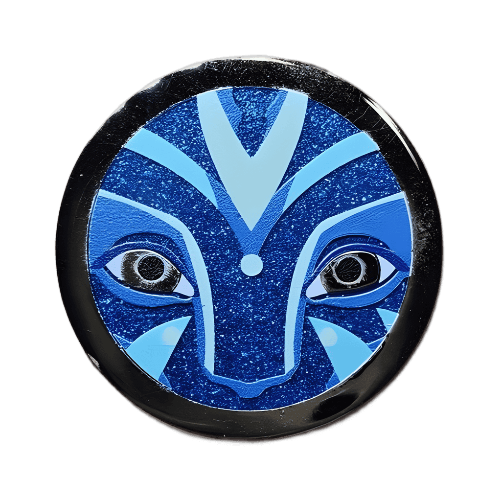 Glitter Na’vi Face Disney pin