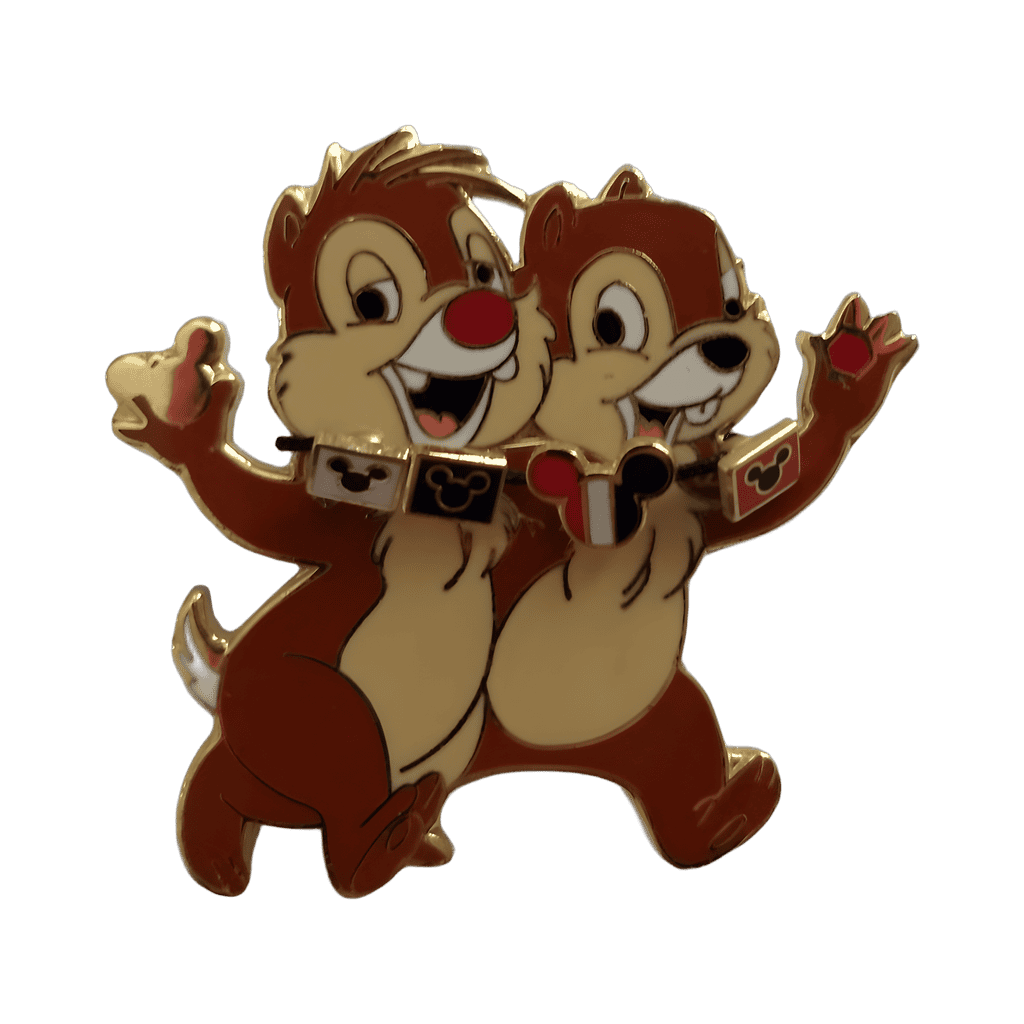 Chip and Dale Walking with Pin Lanyards Disney pin