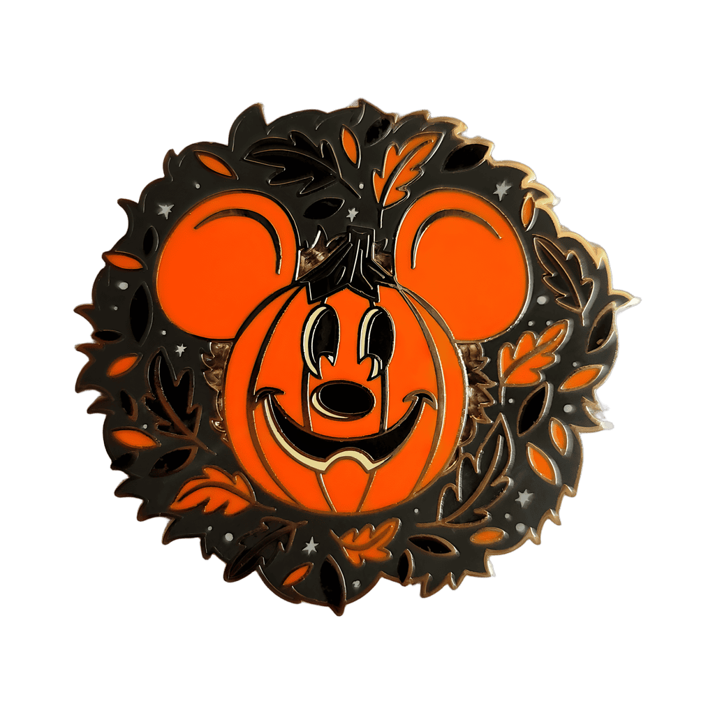 Pumpkin Mickey Mouse Wreath Disney pin