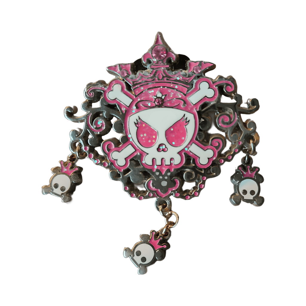 Pirate Princess - Pink Skull with Crossbones Disney pin