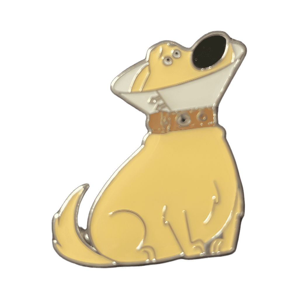 Dug in cone of shame Disney pin