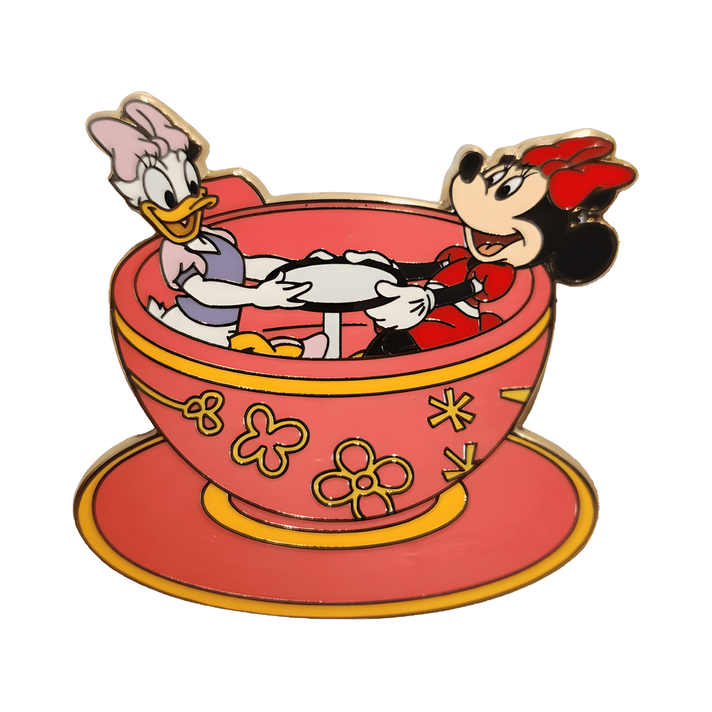 Minnie and Daisy in Pink Teacup Disney pin