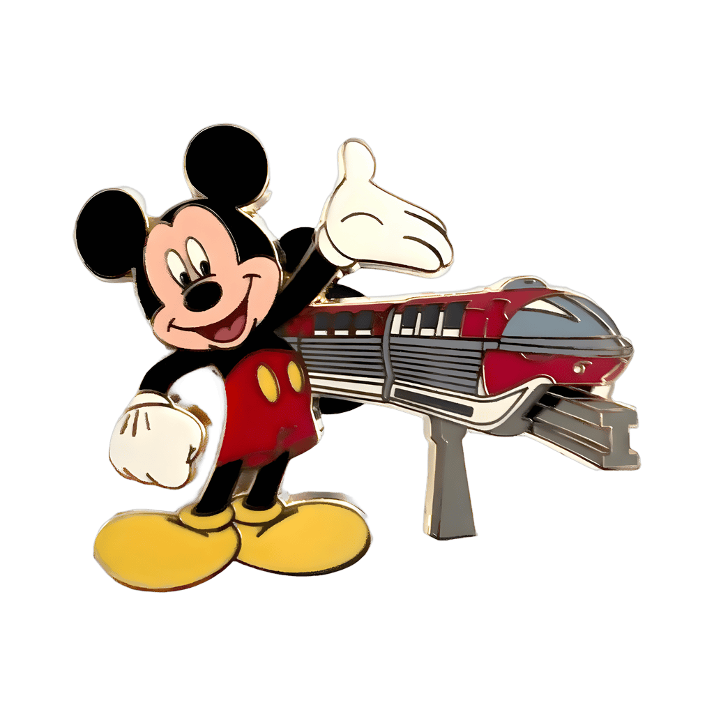 Mickey with Monorail Disney pin