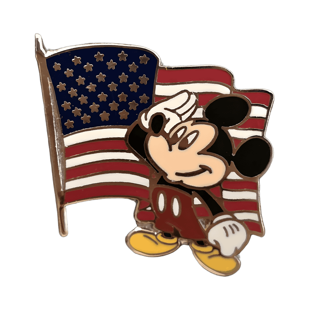 Mickey Saluting American Flag Disney pin
