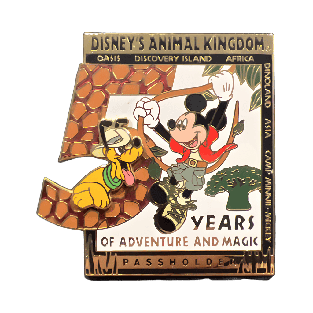 Pluto and Mickey 5 Years of Adventure and Magic - Annual Passholder Disney pin