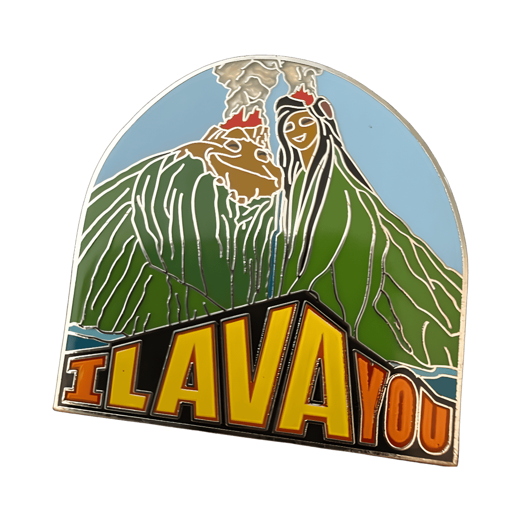 Pixar Shorts Uku and Lele "I Lava You" Disney pin