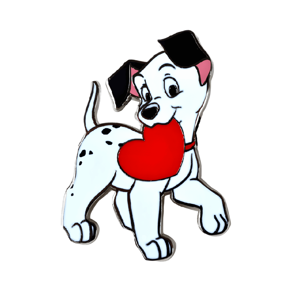 Puppy with a heart Disney pin