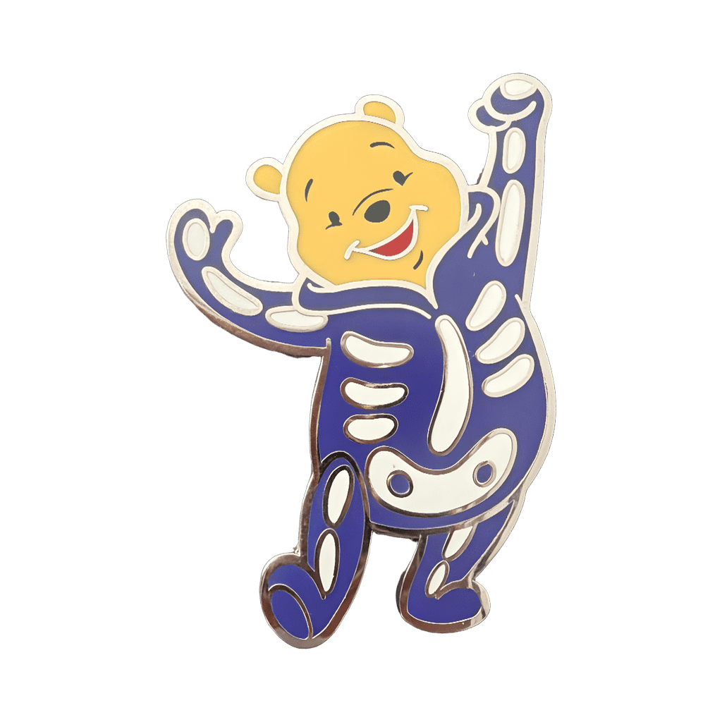 Pooh as a Skeleton Disney pin