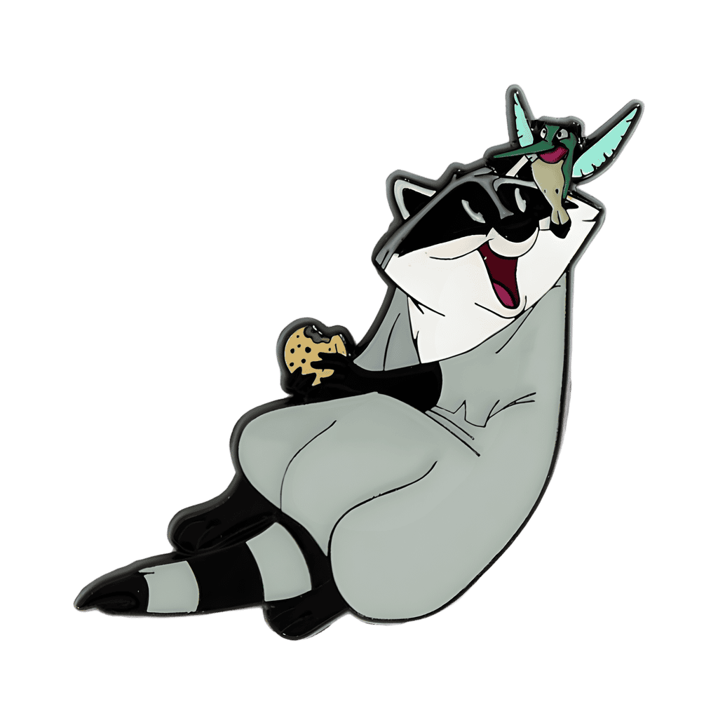Meeko and Flit with a Cookie Disney pin