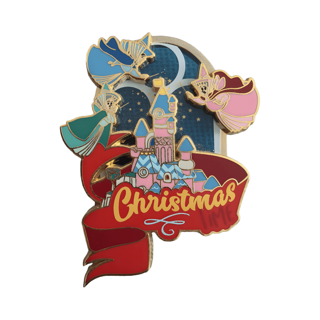 Flora, Fauna and Merryweather Fairy Godmothers Castle Disney pin
